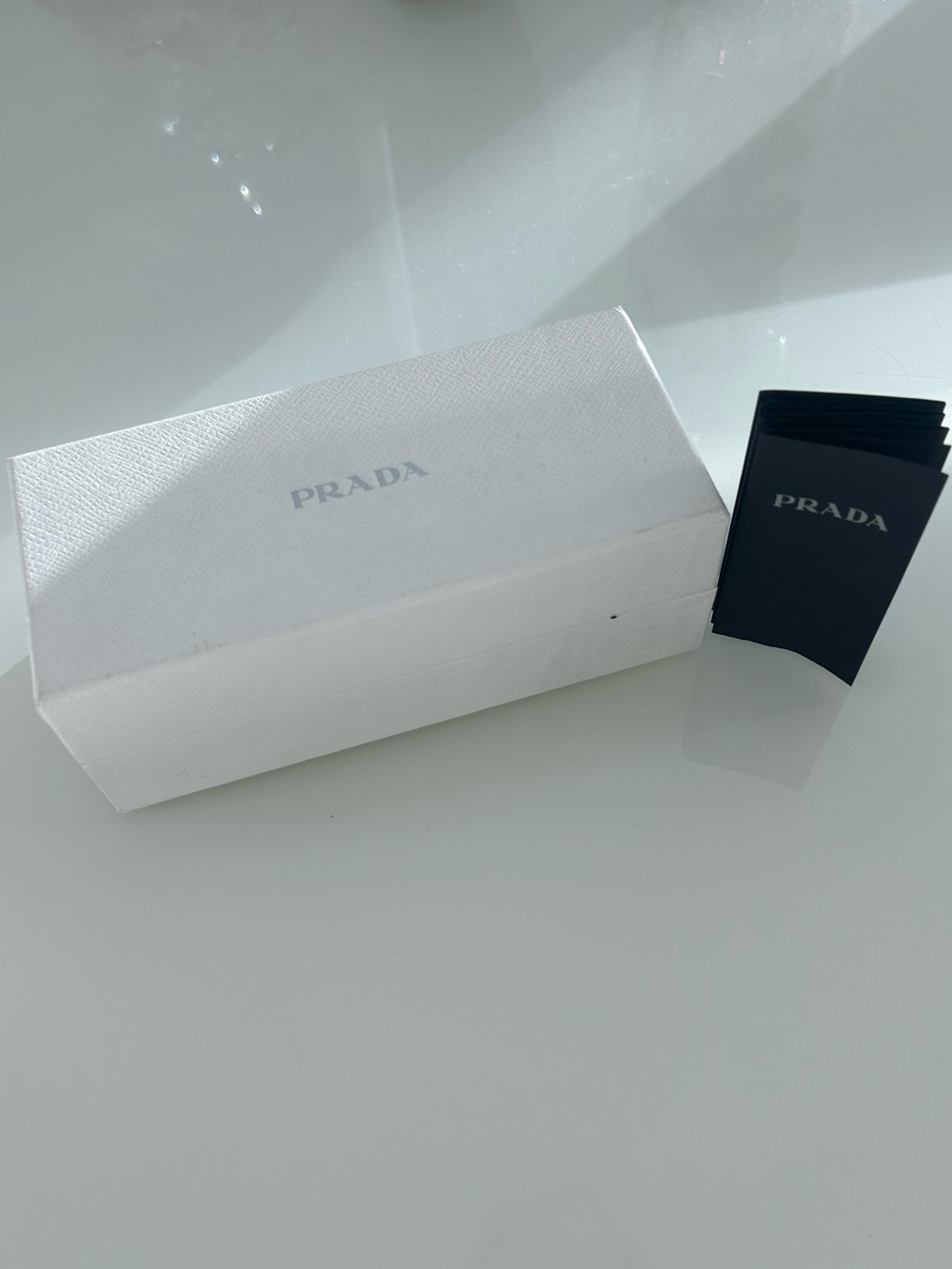 Prada Tortoiseshell Square Sunglasses with Gradient Blue Lenses PR 24QS - Picture 5 of 10